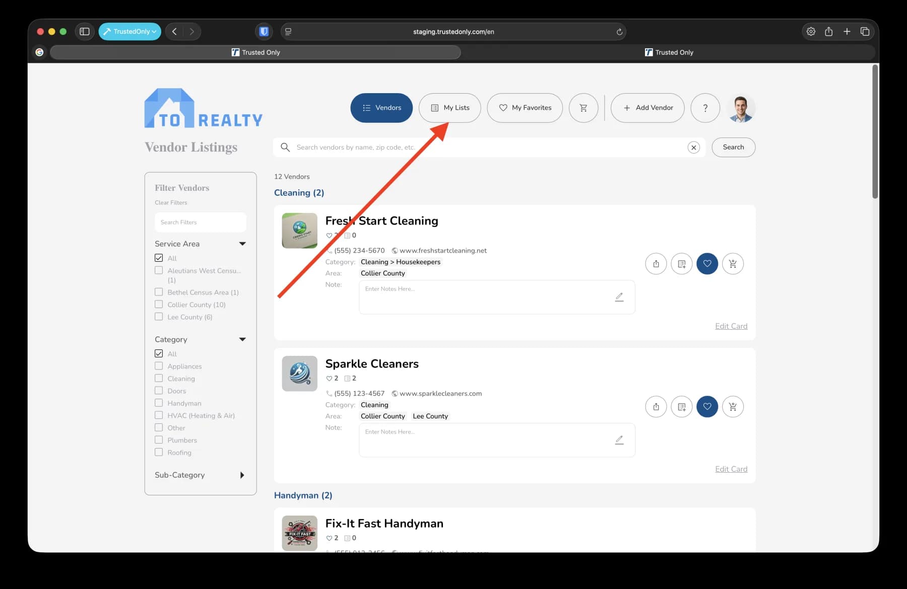 Article step screenshot