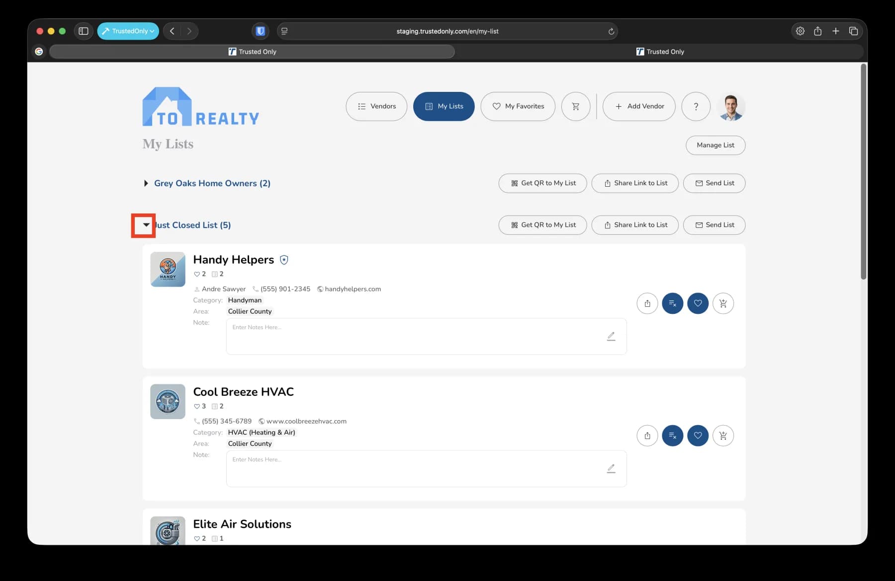 Article step screenshot