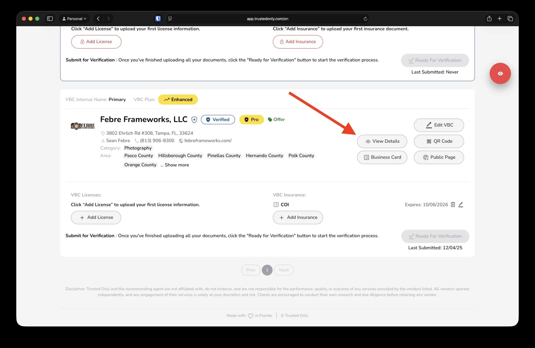 Article step screenshot
