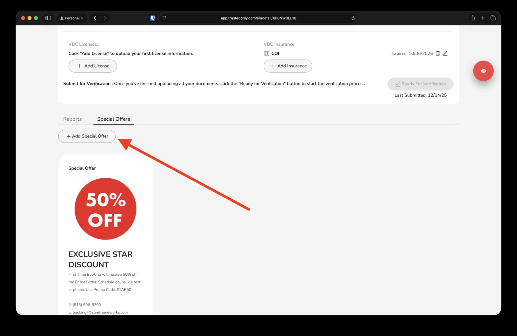 Article step screenshot