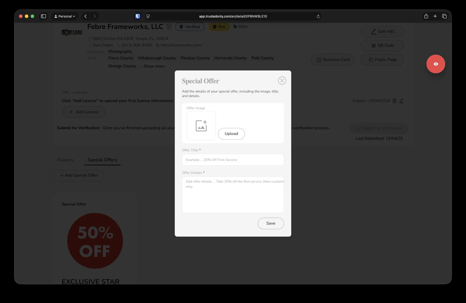 Article step screenshot